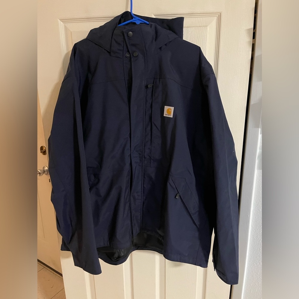 Carhartt Storm Defender Hoodie Jacket Men’s Size 2xl Blue NWOT